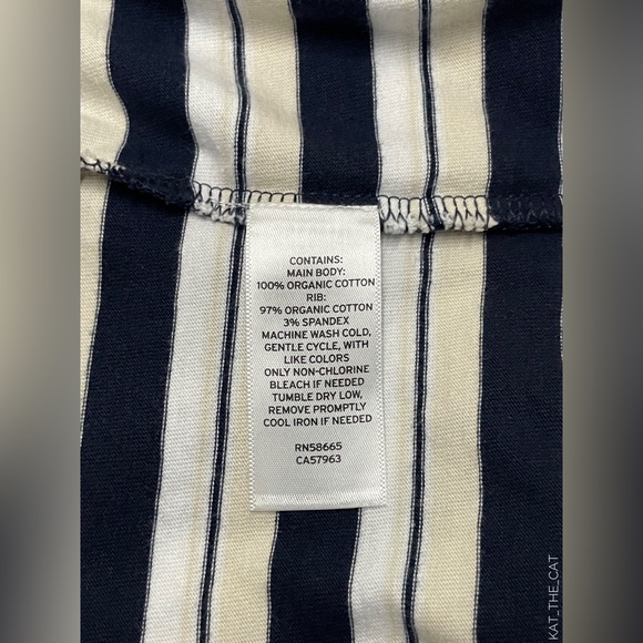 Nordstrom BP Striped Cropped T-Shirt in Small - Picture 6 of 7